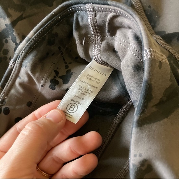 Athleta Women's Brown Floral Rainier Reflective Tight High Rise Leggings Size XS - Picture 13 of 16